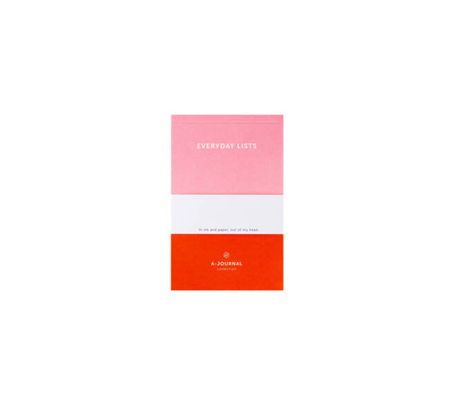 Notitieblok A6 roze/rood A-journal