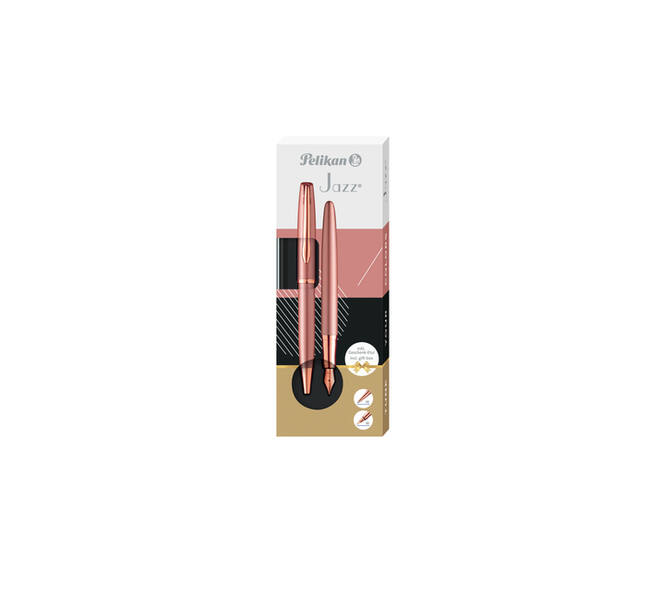 Schrijfset Pelikan Jazz Noble Elegance K36+P36 medium rose