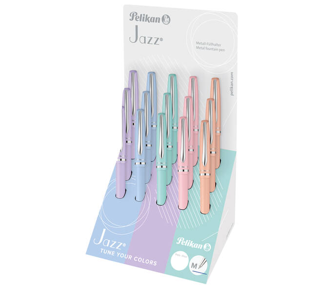 Balpen Pelikan Jazz Pastel K36CD medium assorti