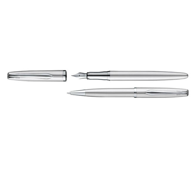 Schrijfset Pelikan Jazz Noble Elegance K36+P36 medium silver