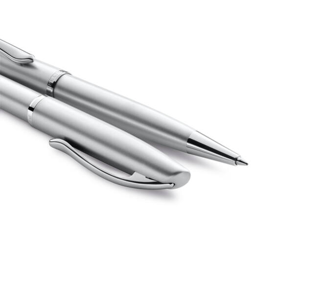Schrijfset Pelikan Jazz Noble Elegance K36+P36 medium silver
