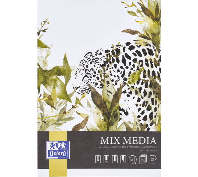 Tekenblok Oxford Mix Media A5 50 vel 225 gram