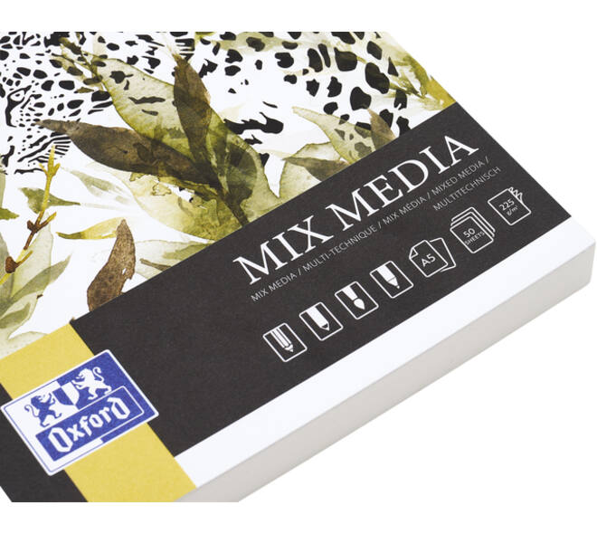 Tekenblok Oxford Mix Media A5 50 vel 225 gram