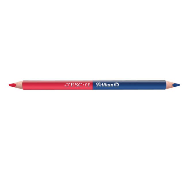 Potlood Pelikan 3mm rood/blauw 2 stuks