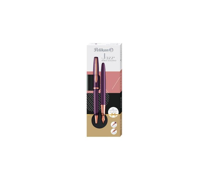 Schrijfset Pelikan Jazz Noble Elegance K36+P36 medium viola