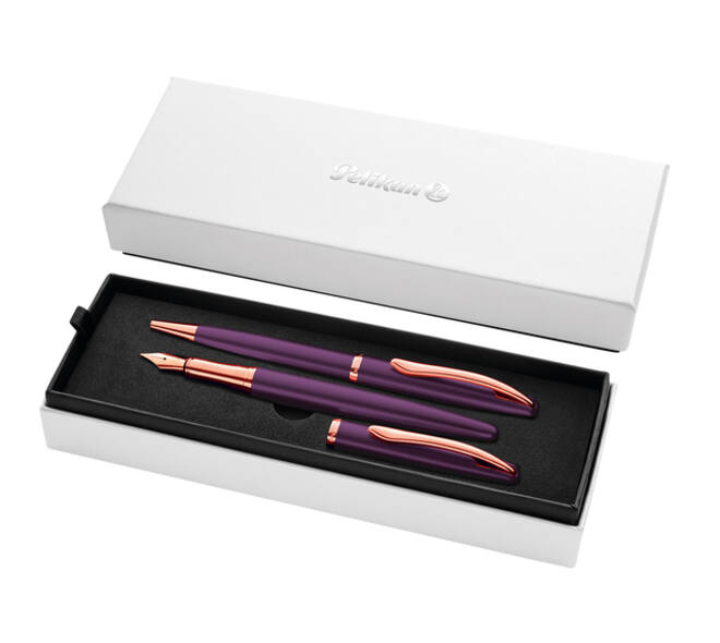 Schrijfset Pelikan Jazz Noble Elegance K36+P36 medium viola