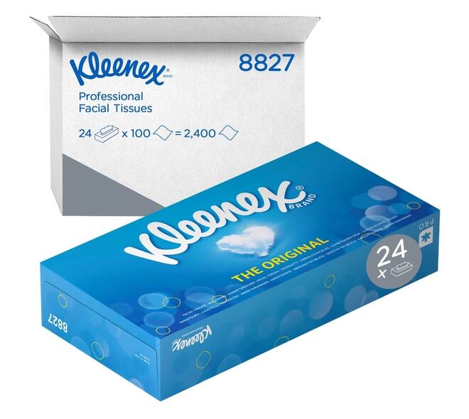 Facial tissues Kleenex 2-laags 100 vel wit 8827