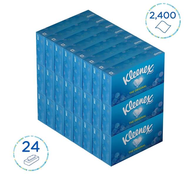 Facial tissues Kleenex 2-laags 100 vel wit 8827