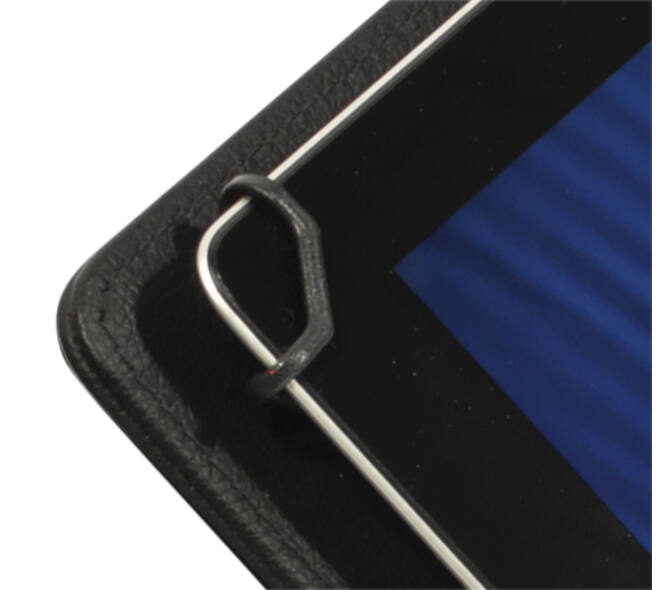 Schrijfmap DESQ voor tablet 7"-10" met sluitclip zwart