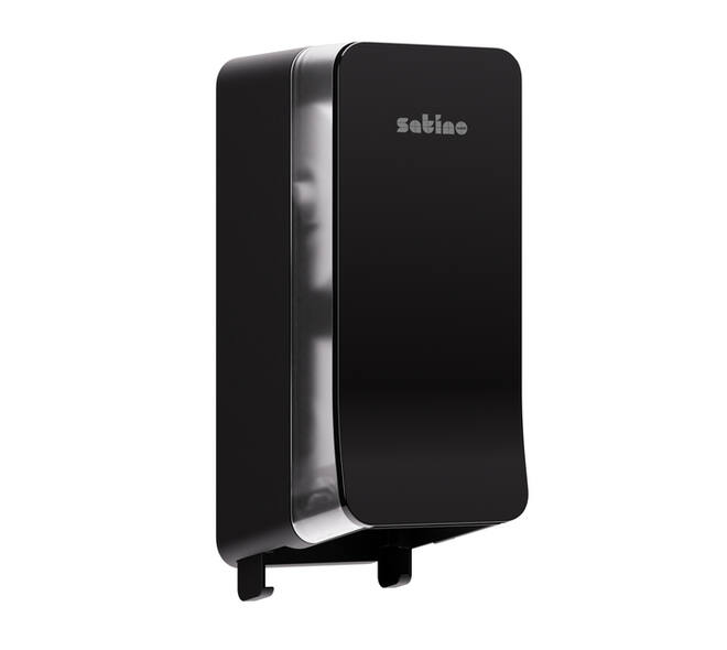 Toiletpapierdispenser Satino JT3 Hyginity systeemrol duo zwart 333423