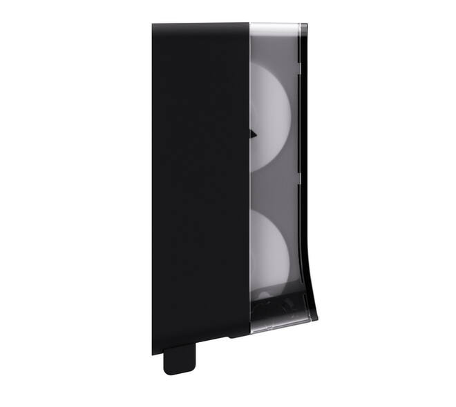 Toiletpapierdispenser Satino JT3 Hyginity systeemrol duo zwart 333423