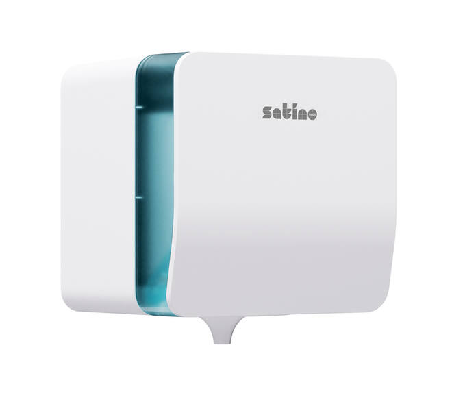 Poetspapierdispenser Satino CF1 Hyginity Plus medium wit 333416