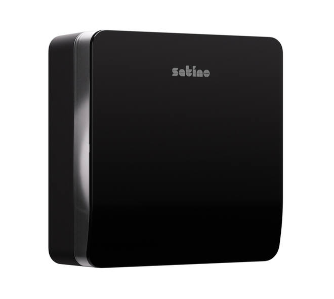 Toiletpapierdispenser Satino JT2 Hyginity jumbo L zwart 333407