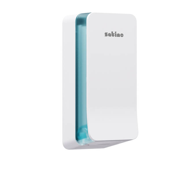 Toiletpapierdispenser Satino BT1 Hyginity gevouwen wit 333424