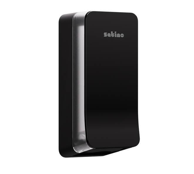 Toiletpapierdispenser Satino BT1 Hyginity gevouwen zwart 333425