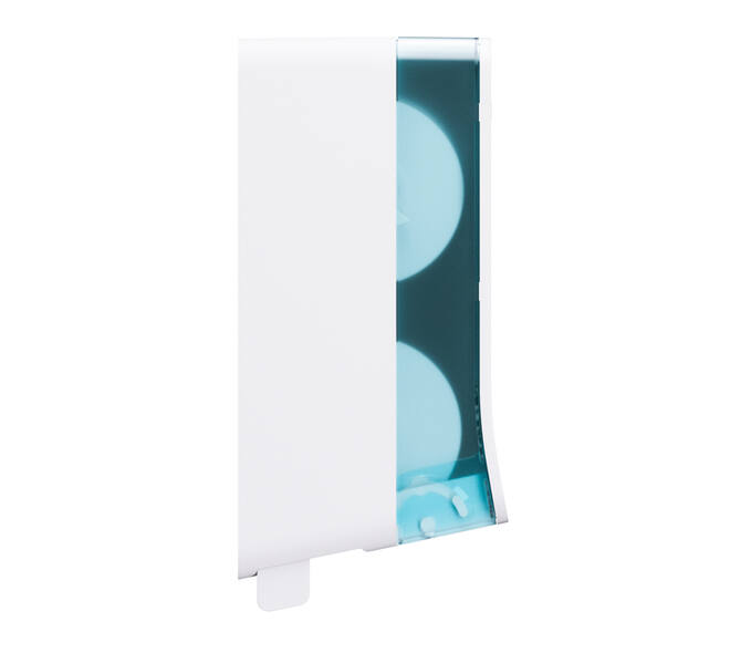 Toiletpapierdispenser Satino JT3 Hyginity systeemrol duo wit 333422