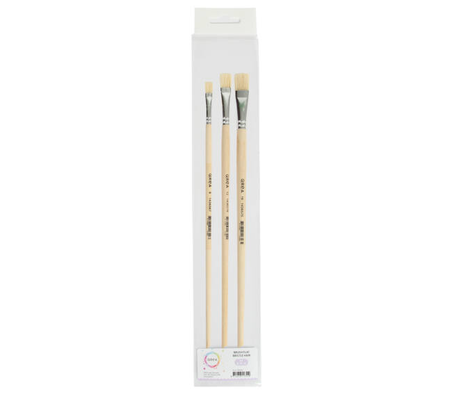 Kwast Qrea varkenshaar set à 3 breedtes
