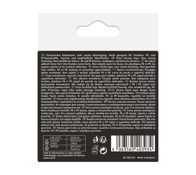 Klittenband tesa Ultra Power Lock Tape 100cmx25mm zwart