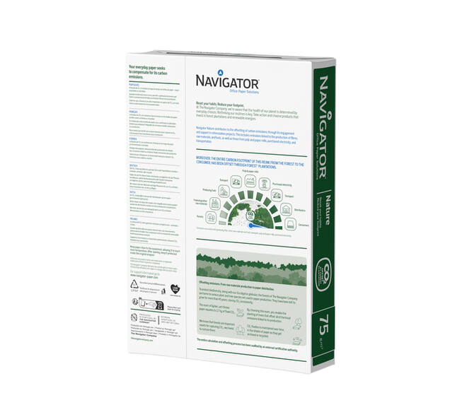 Kopieerpapier Navigator Nature A4 75gr wit 500 vel