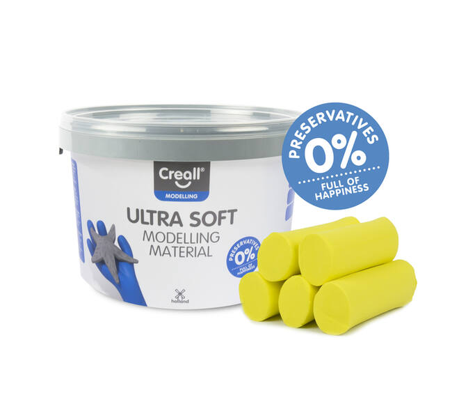 Klei Creall Play-it Ultra Soft helder geel 1100 gram