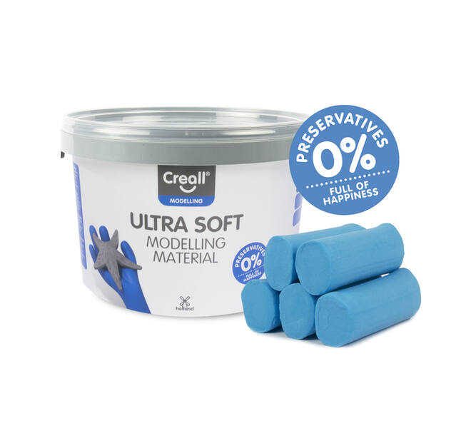 Klei Creall Play-it Ultra Soft helder blauw 1100 gram