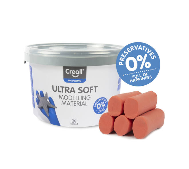 Klei Creall Play-it Ultra Soft helder rood 1100 gram