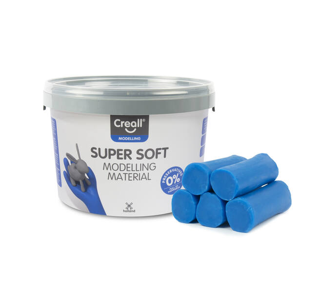 Klei Creall supersoft blauw 1750gram