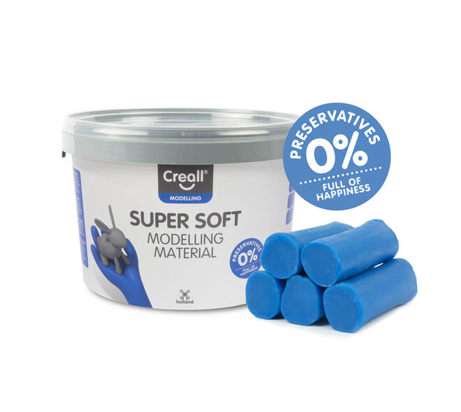 Klei Creall supersoft blauw 1750gram