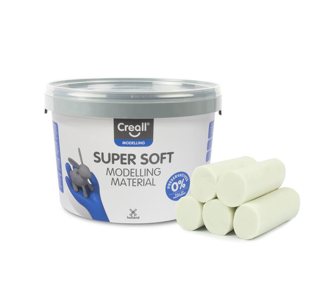 Klei Creall supersoft wit 1750gram