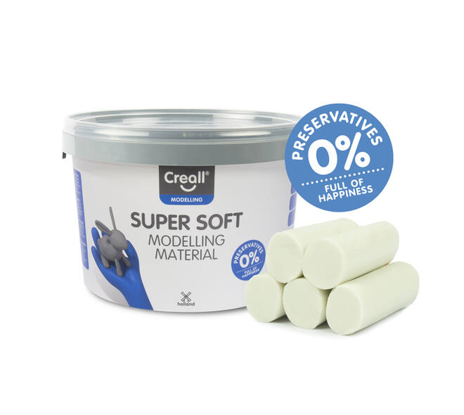 Klei Creall supersoft wit 1750gram