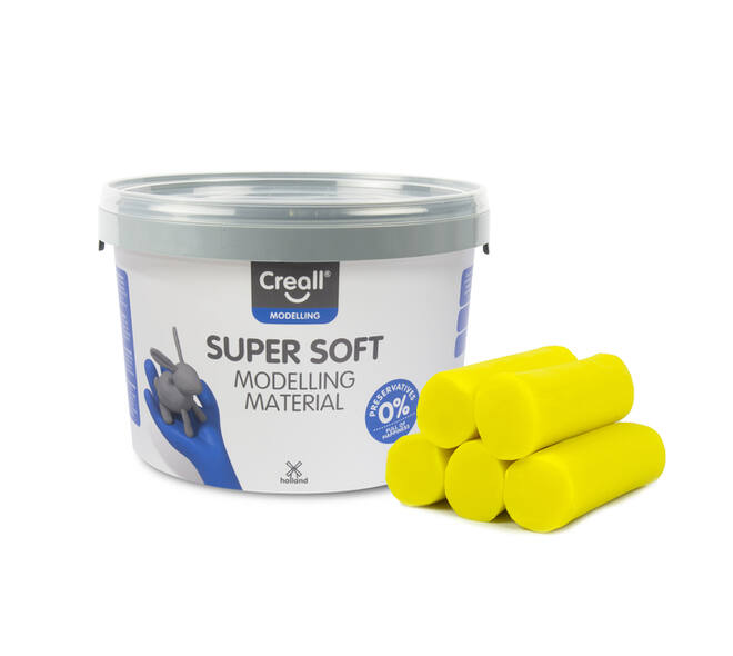 Klei Creall supersoft geel 1750gram