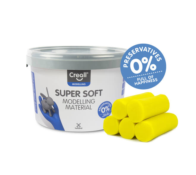 Klei Creall supersoft geel 1750gram