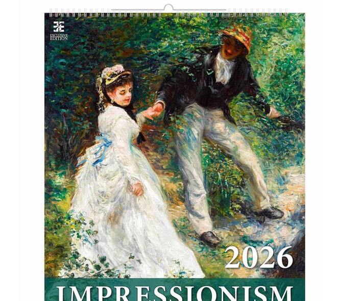 Kalender 2026 Helma 365 Grote Impressionistische Kunstkalender 520x450
