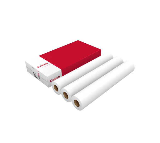 Inkjetpapier Canon 610mmx45m 90gr mat gecoat 3 rollen