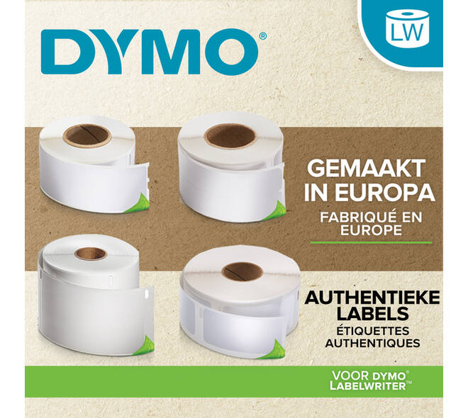 Etiket Dymo LabelWriter naamkaart 54x101mm 24 rollen á 220 stuks wit