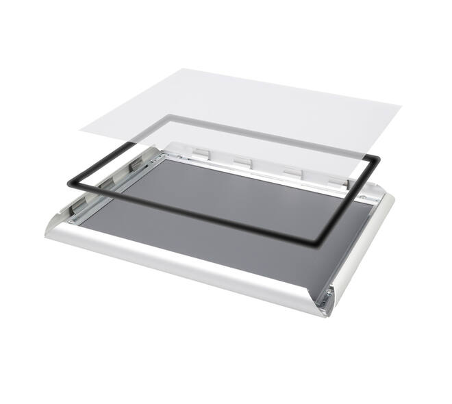 Kliklijst Quantore outdoor A3 25mm zilver