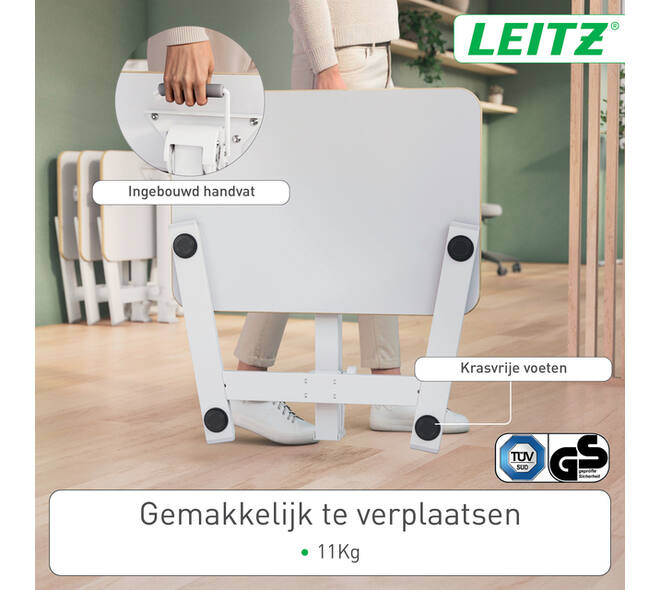 Zit-sta bureau Leitz Ergo compact inklapbaar