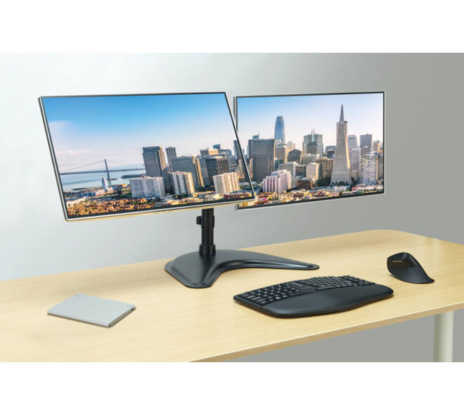 Monitorstandaard Kensington SmartFit Ergo vrijstaand dubbel