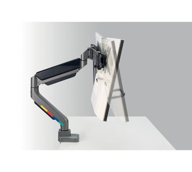 Monitorarm Kensington SmartFit dubbel dwarsbalk en handgreep