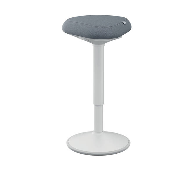 Actieve zit-sta kruk Leitz Ergo met gasveer 57-82 cm grijs