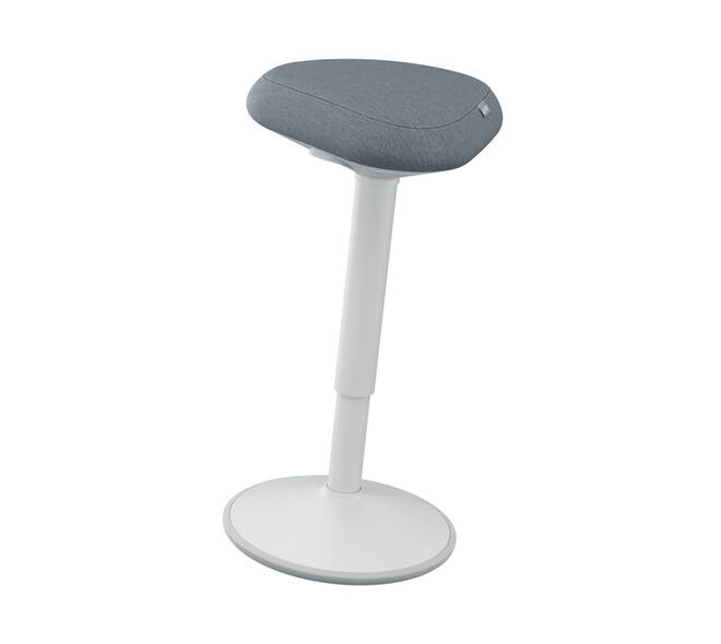 Actieve zit-sta kruk Leitz Ergo met gasveer 57-82 cm grijs