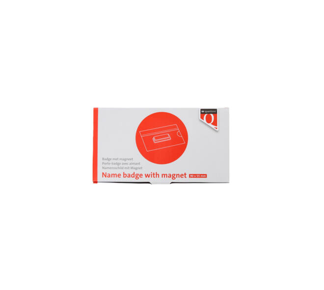 Badge Quantore magnetisch 55x90mm