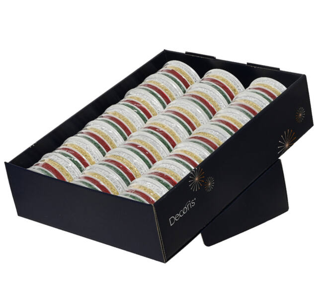 Cadeaulint Decoris rol met 4 kleuren assorti