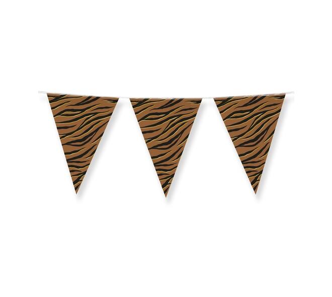 Party Flags foil Tiger Safari