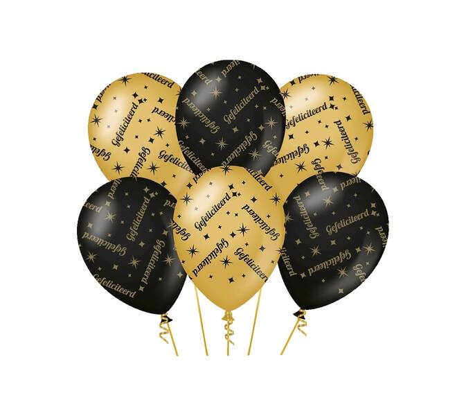Classy party balloons Gefeliciteerd