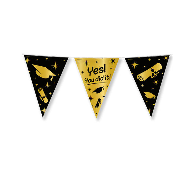 Classy Party flags foil You did it
