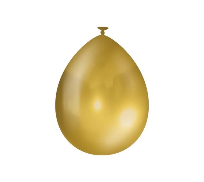 Balloons metallic 10 pcs Gold