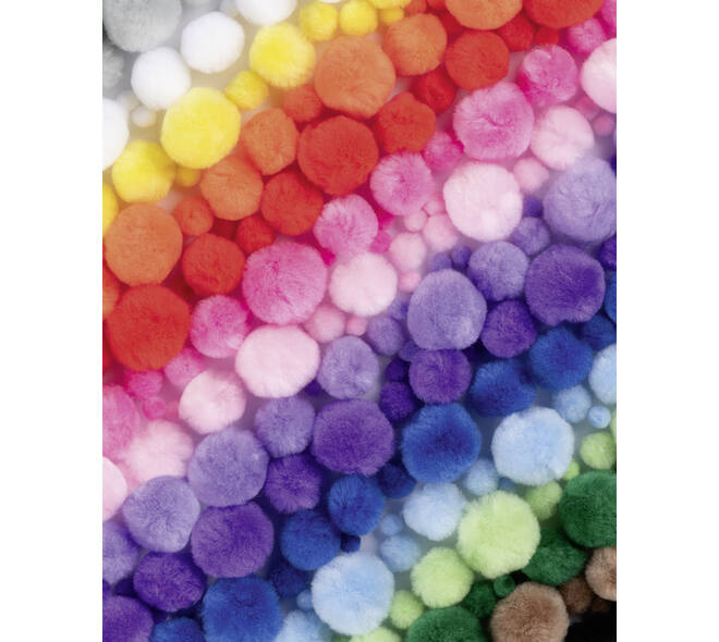 Pompons Folia 200 gram assorti