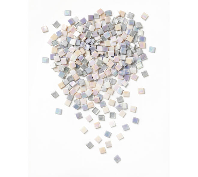 Mozaieksteentjes Folia 10x10mm glas iriserend