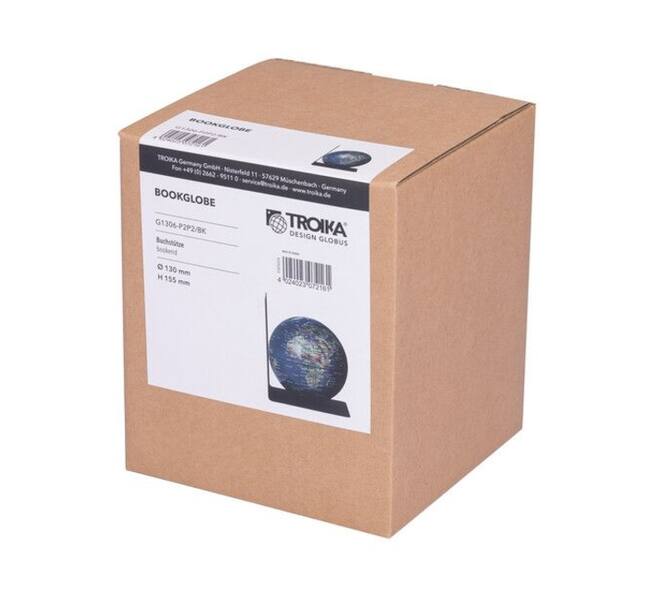 Boekensteun Troika met magnetische globe 13cm blauw-groen